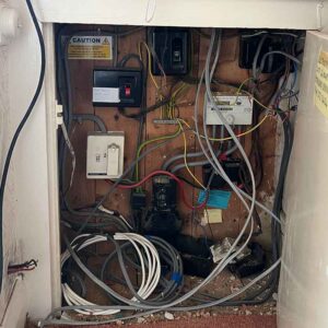 electric consumer unit before upgrade